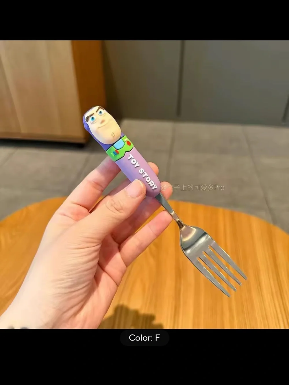 Kids Lavendar Buzz Lightyear Cutlery Set with Case